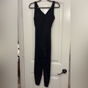 Target Black Sleeveless V-Neck Workout Jumpsuit